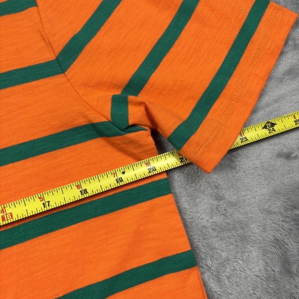 Guess x J Balvin Vibras Orange Striped T-Shirt Men's Embroidered Logo Hype XS - Picture 5 of 7